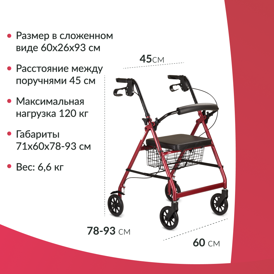 Ходунки Армед KR966LH — изображение 2